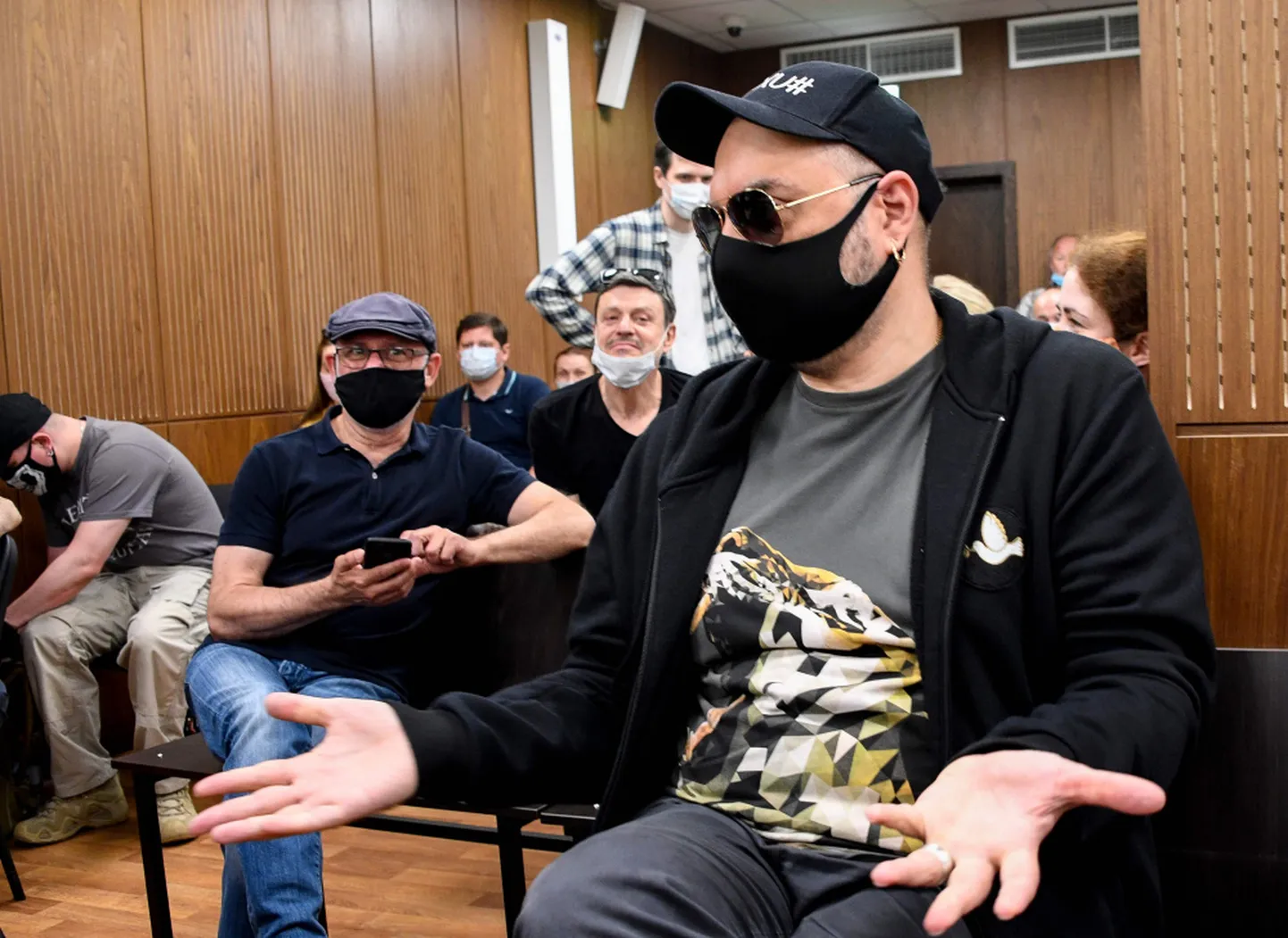 Kirils Serebreņņikovs tiesas zālē Maskavā. 26.jūnijs, 2020