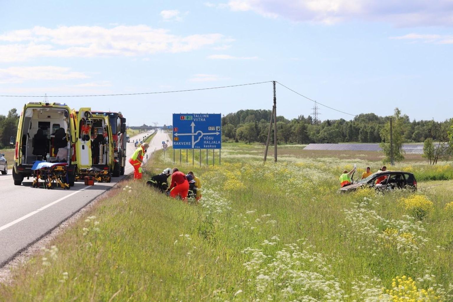 Raske avarii Tallinna–Narva maanteel.