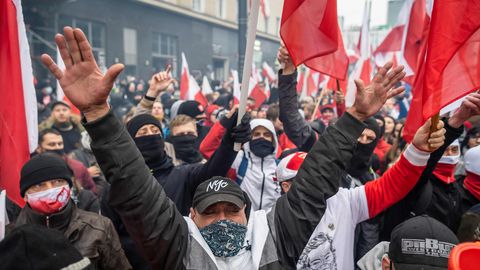 Poola paremäärmuslased korraldasid iseseisvuspäeval marsi