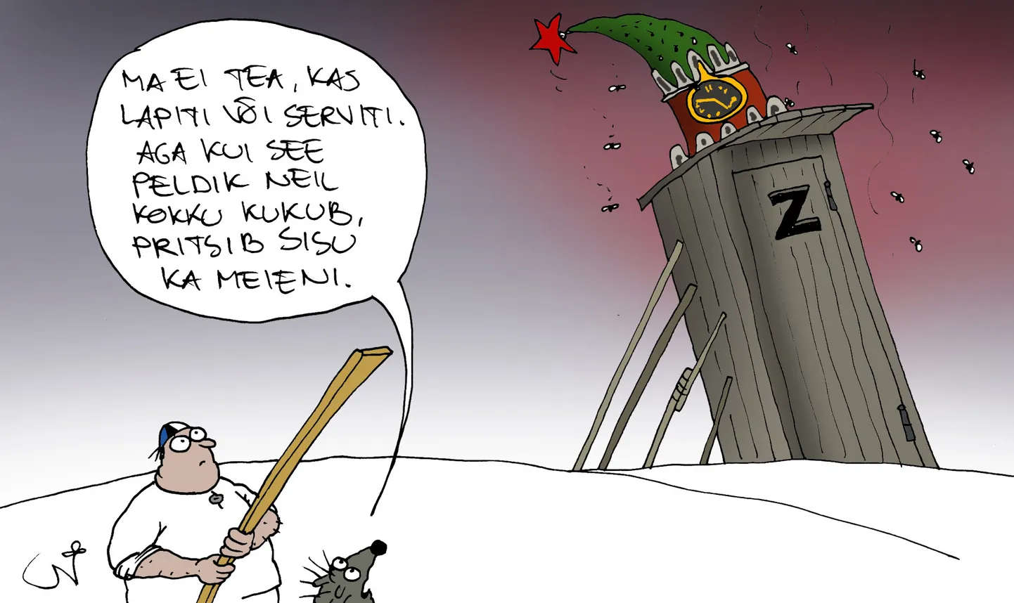 Urmas Nemvalts joonistab.