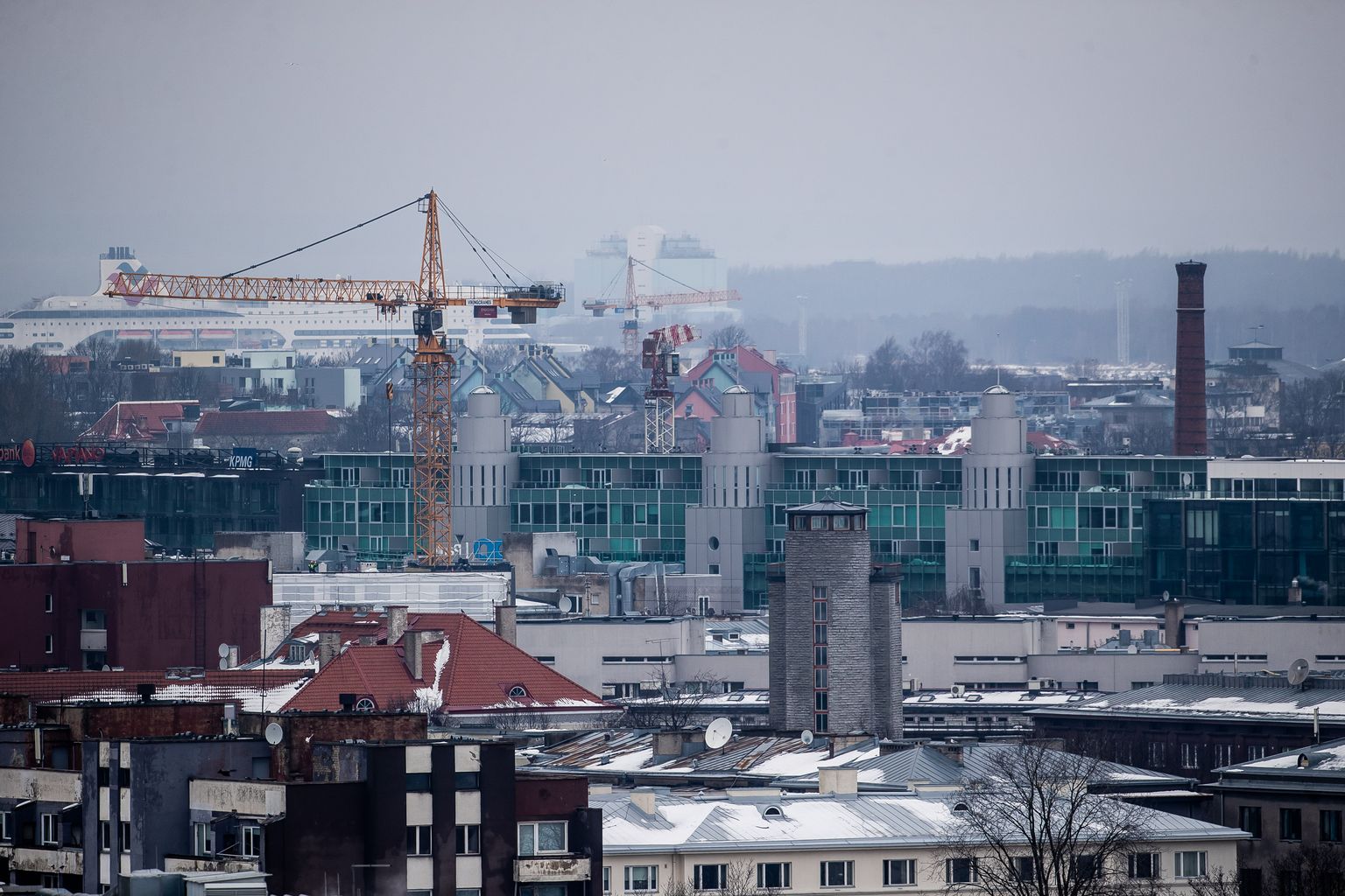 Tallinna kesklinn. Pilt on illustreeriv.