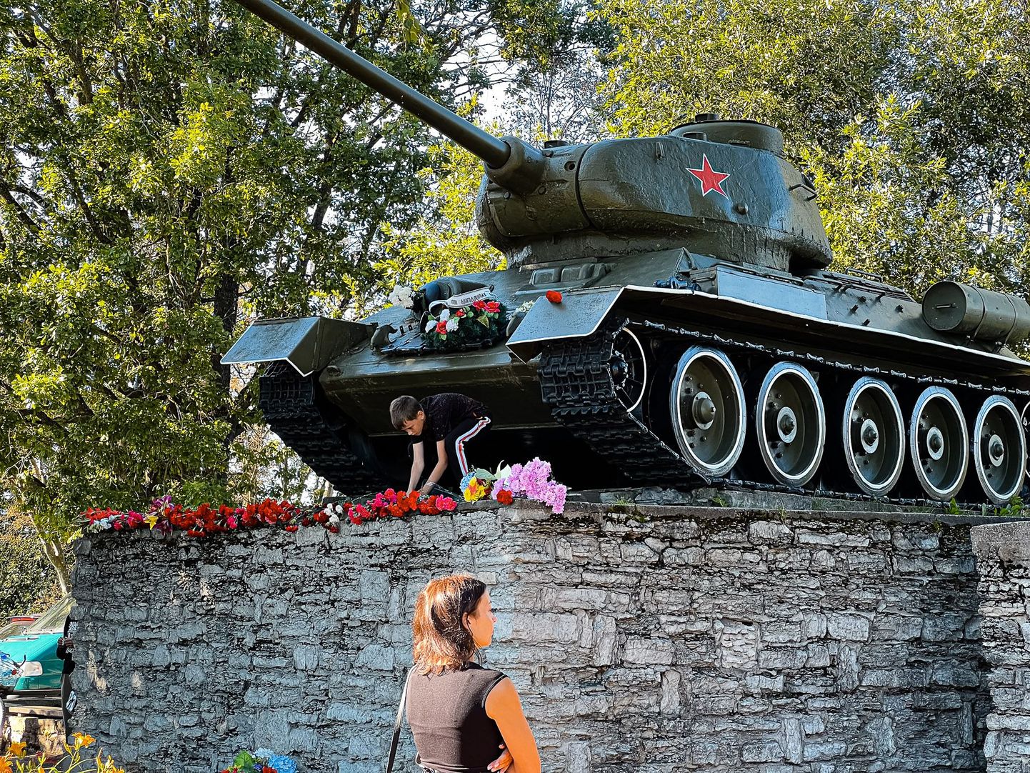 Танк Т-34 в Нарве.
