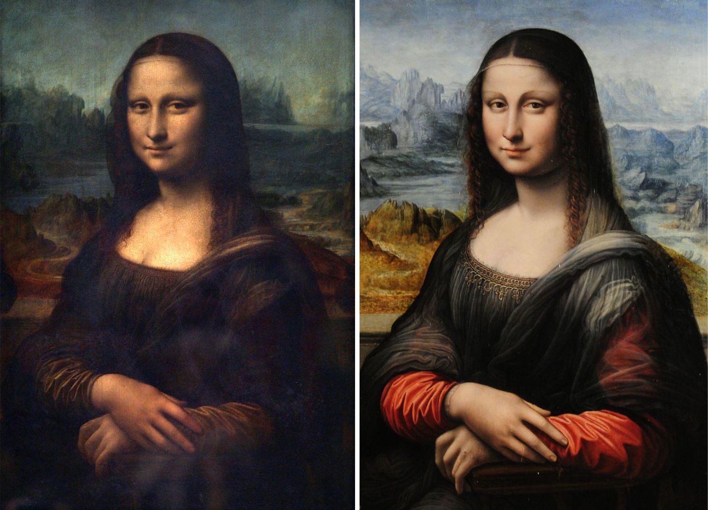 «Mona Lisa» vasakul ja «Prado Mona Lisa»