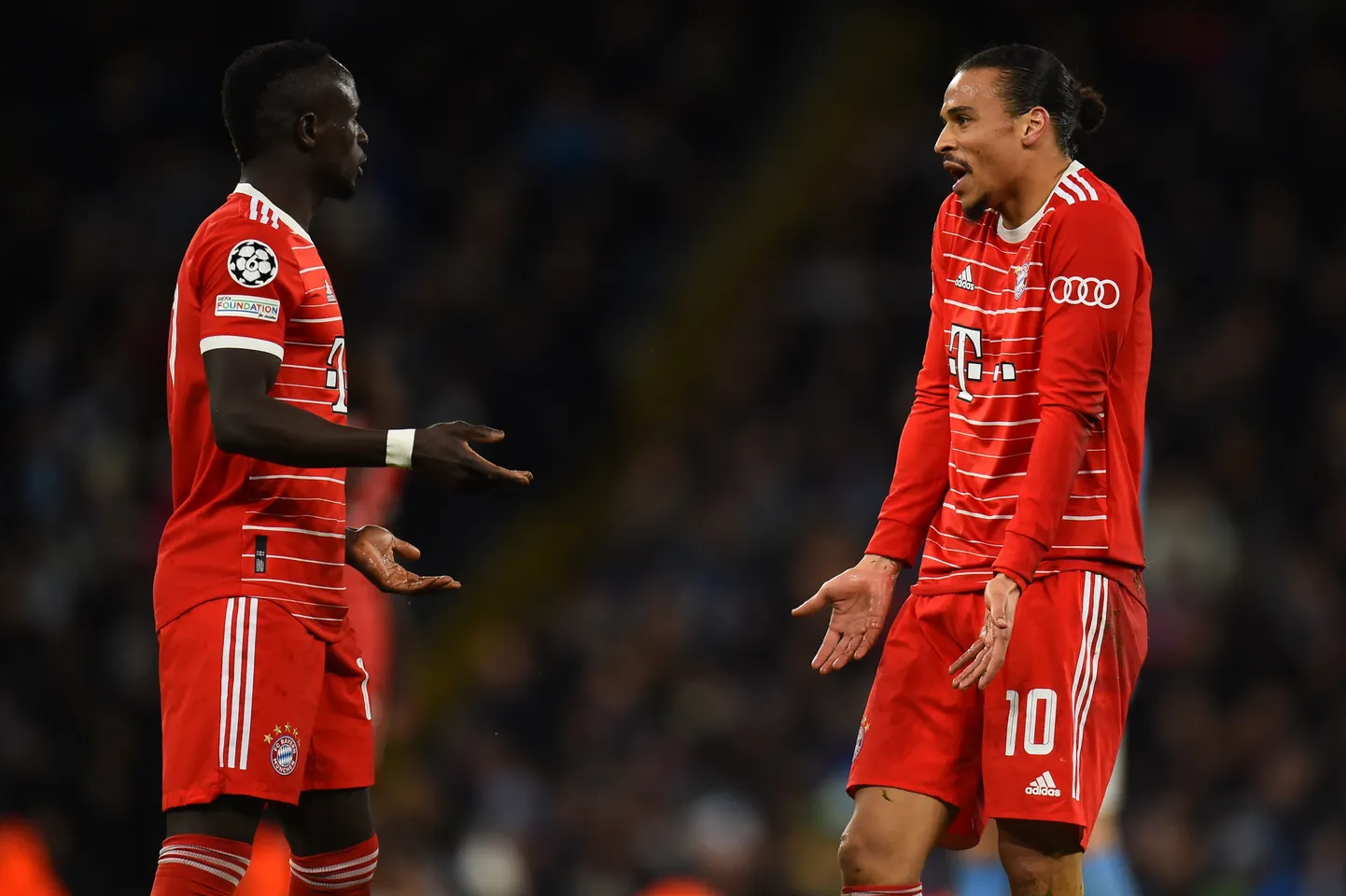 Sadio Mane ja Leroy Sane.