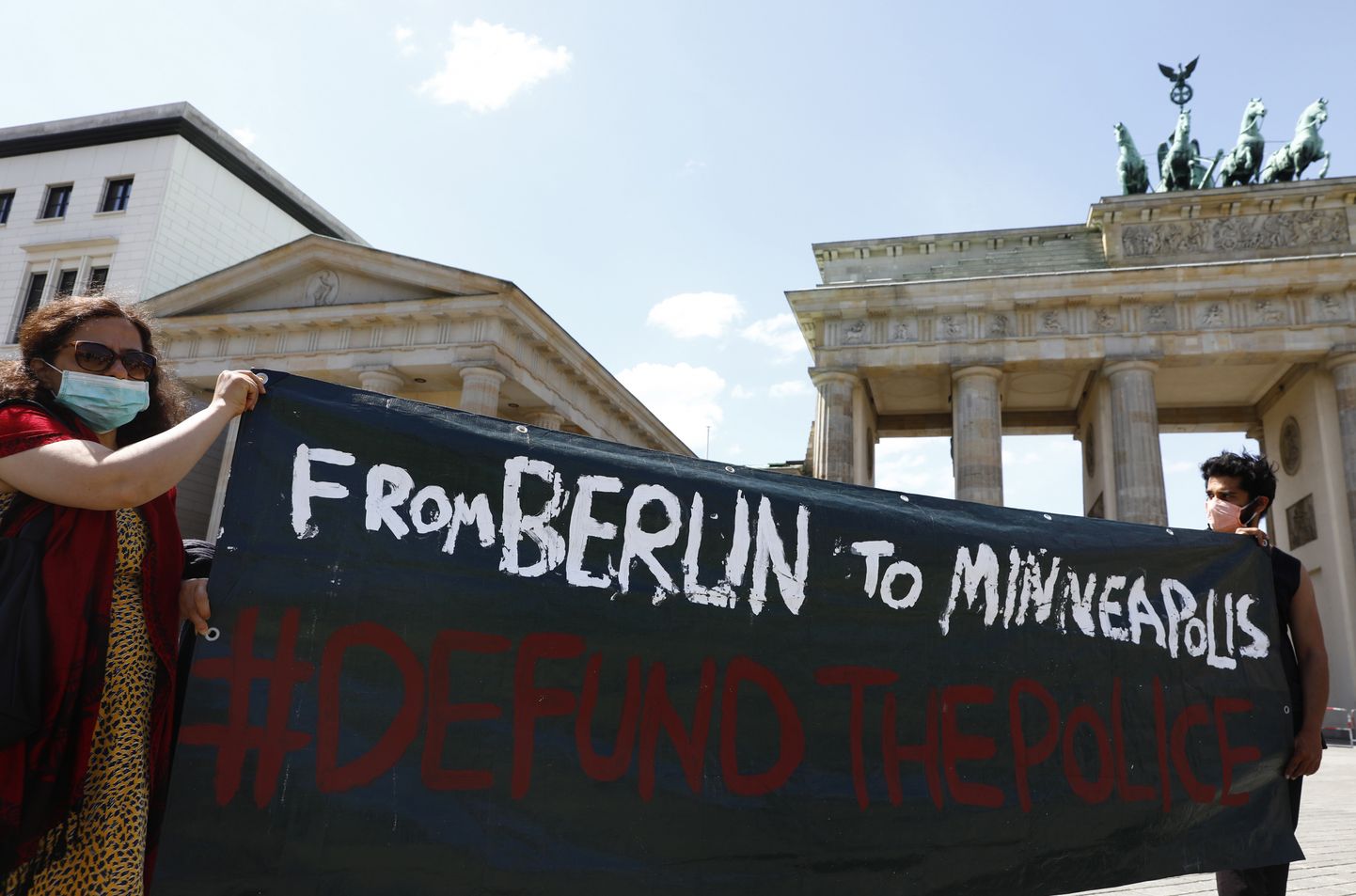 Atbalsta demonstrācija Berlīnē.