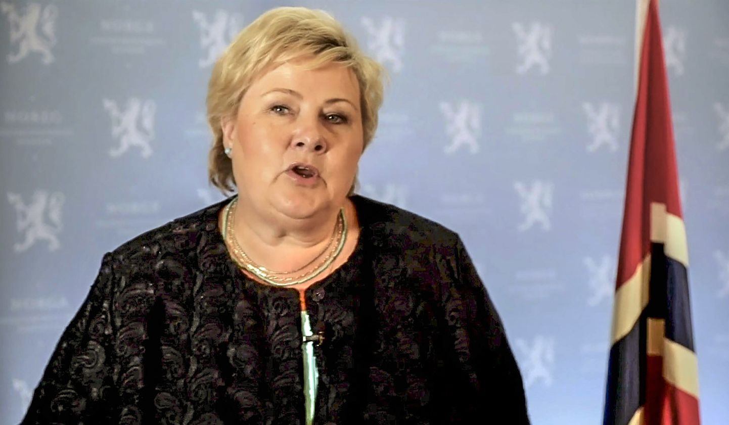 Norvēģijas premjerministre Erna Sūlberga