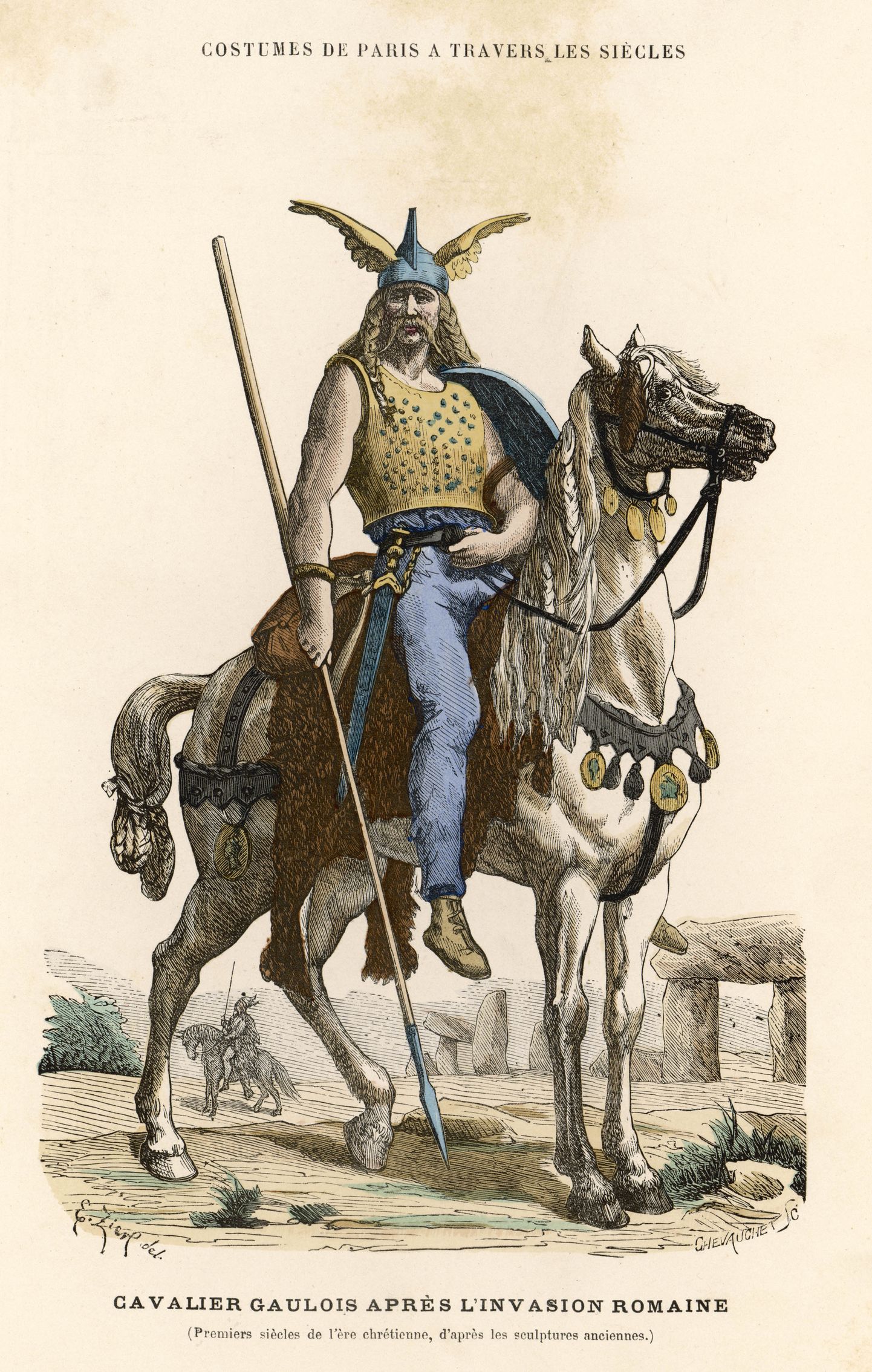 Gallu karotāja ilustrācija