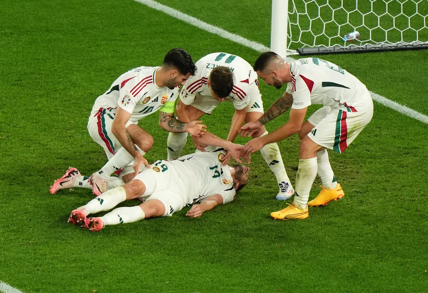 Ungarlased tõttasid Barnabás Vargale kohe appi.