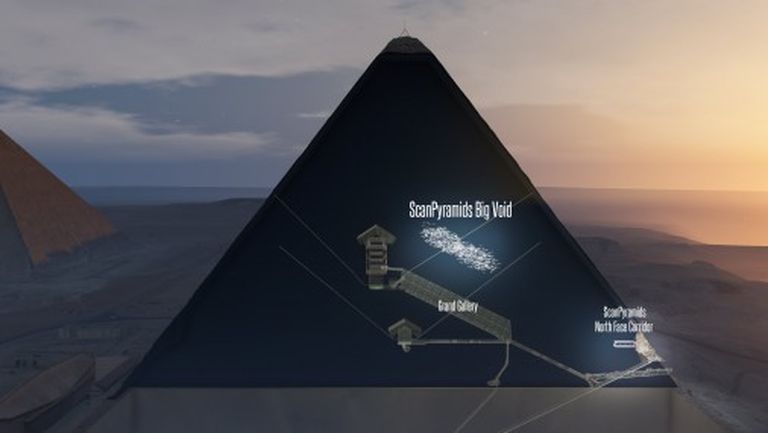 Heopsa piramīdā Ēģiptē, kas ir viens no septiņiem pasaules brīnumiem, atklāta vēl viena plaša telpa