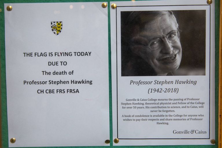 Cambridge'i ülikooli teade Stephen Hawkingi surma kohta