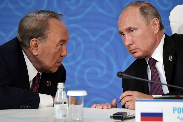 Nazarbajev ja Putin.