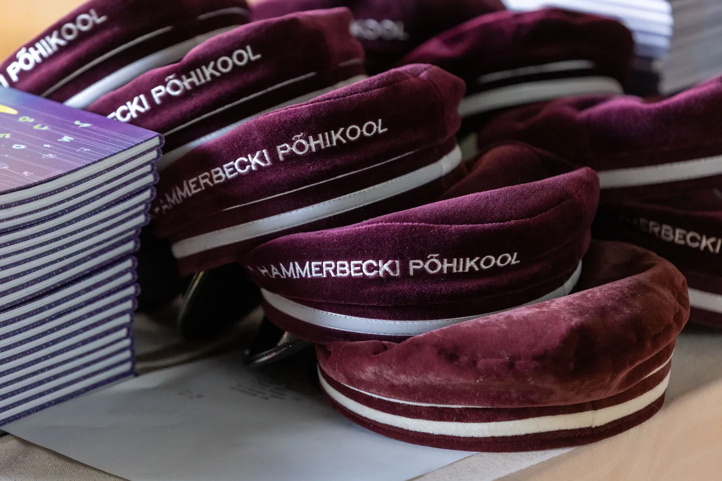 Paide Hammerbecki põhikooli mütsid.