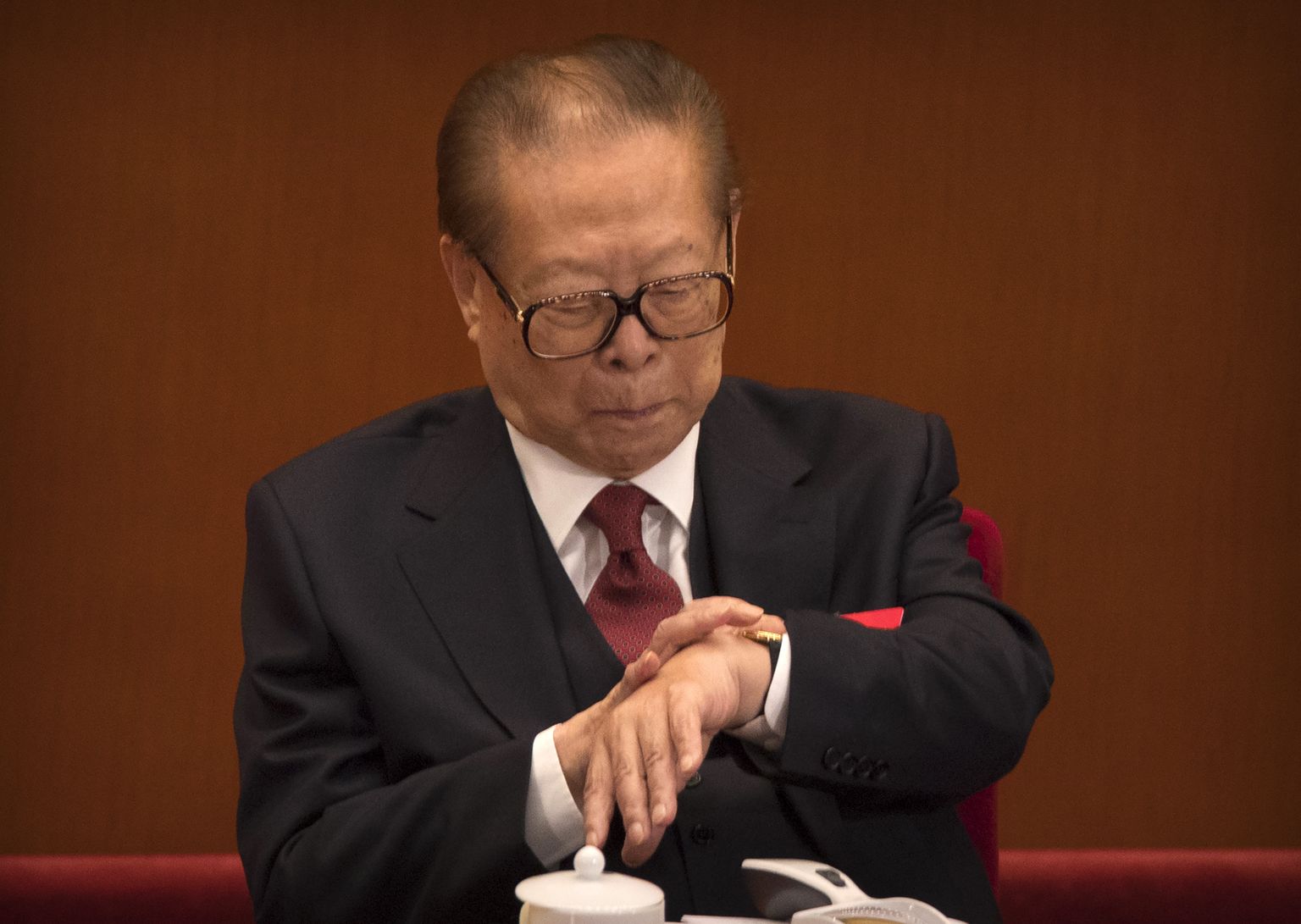 Jiang Zemin Kommunistliku Partei kongressil Pekingis 18. oktoober 2017.
