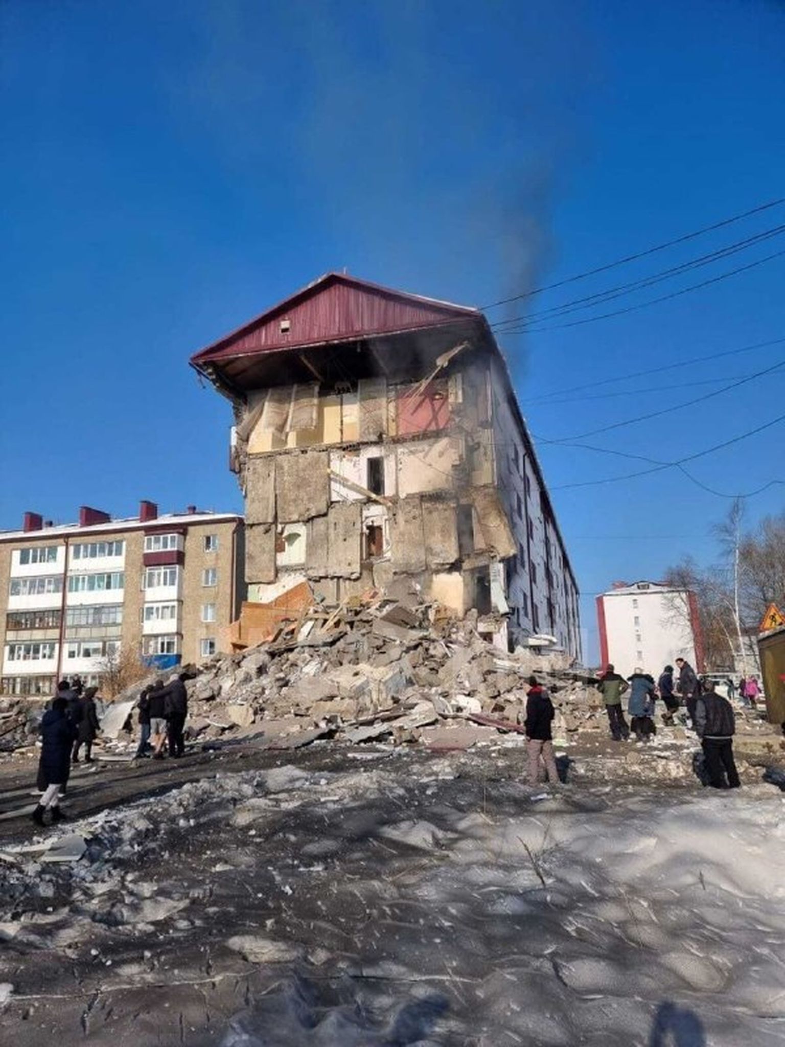 Взрыв дома на Сахалине