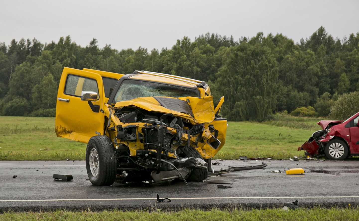 Hukkunuga liiklusõnnetus Tallinna-Pärnu maanteel tänavu augustis.