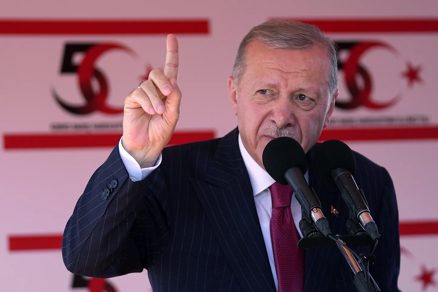 Türgi president Recep Tayyip Erdoğan esinemas 20. juulil Küprose põhjaosas.