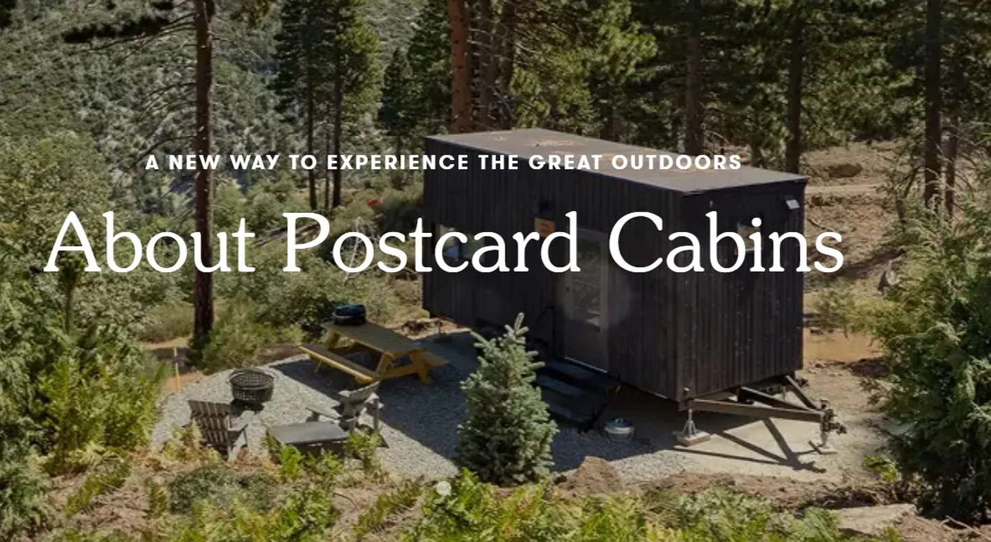 Postcard Cabins alustas tegutsemist Getaway nime all. Autoga ligipääsetavad majakesed asuvad üsna sügaval looduse rüpes.