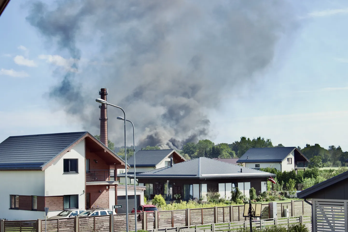 Пожар в Адажи