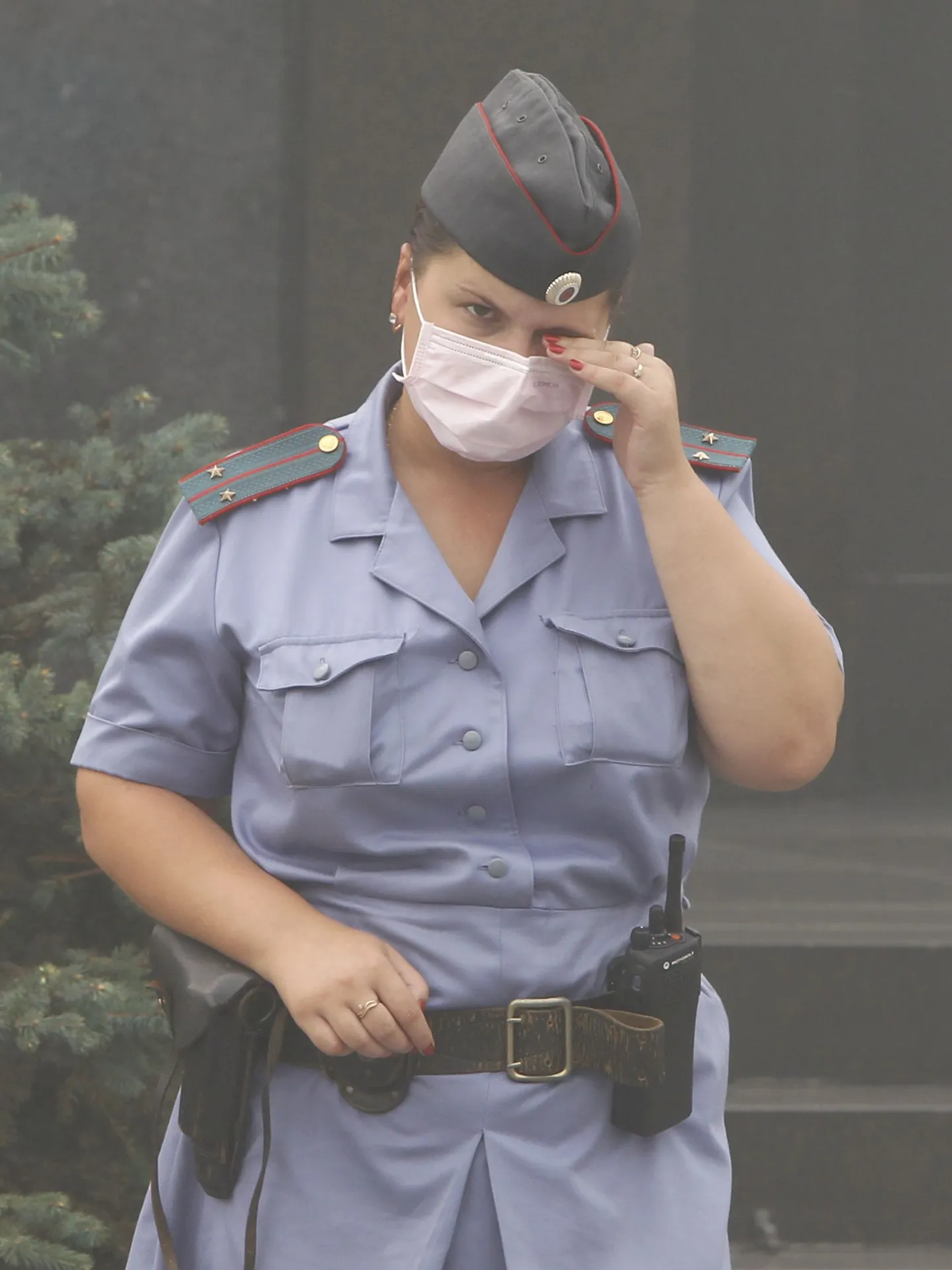 Naismilitsionäär Moskvas Punasel väljakul