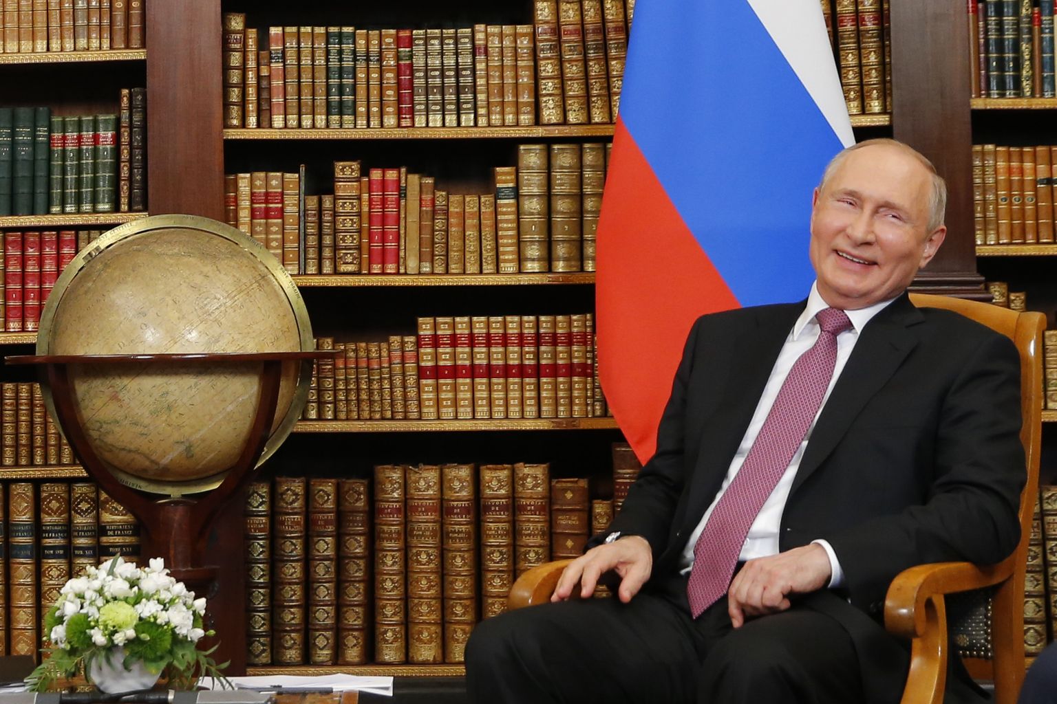 Venemaa president Vladimir Putin 16. juunil 2021 Šveitsis Genfis Villa La Grange'is kohtumisel USA presidendi Joe Bideniga (ei ole pildil)
