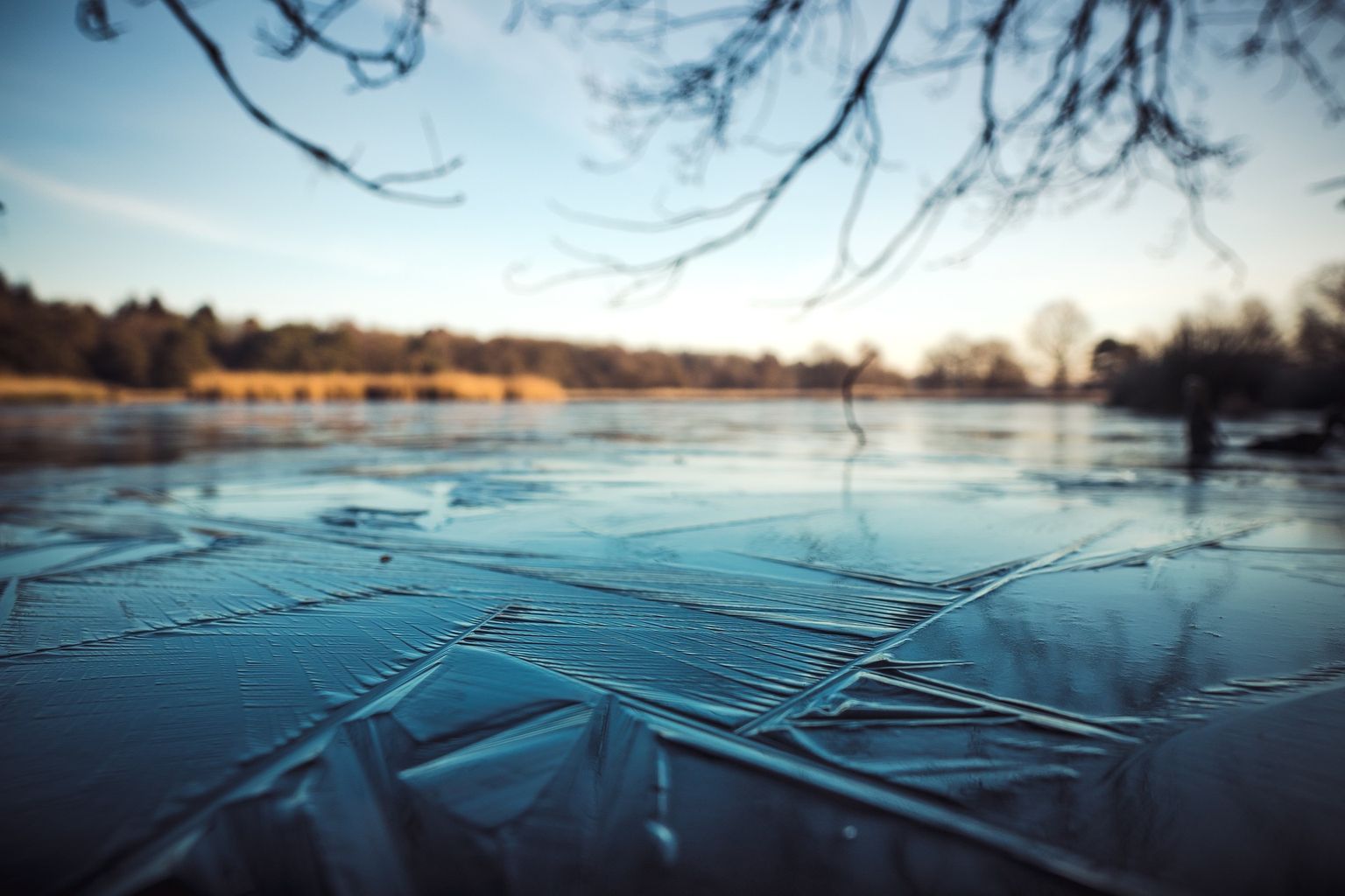 Лед на реке. Иллюстративное фото