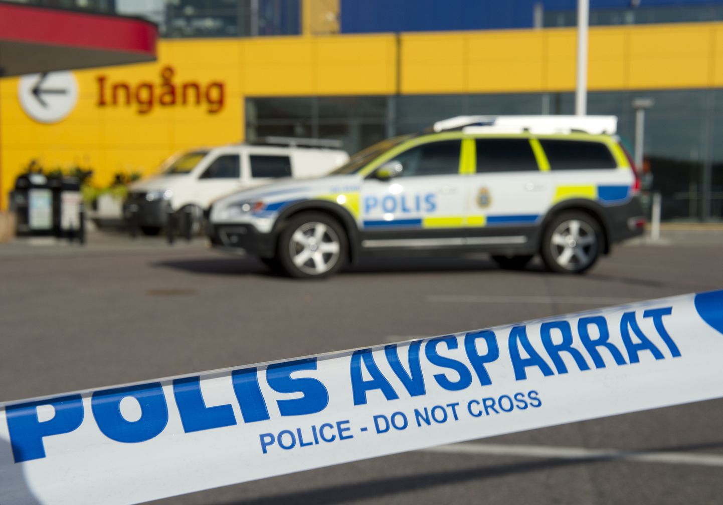Машина полиции возле IKEA в Вестеросе.