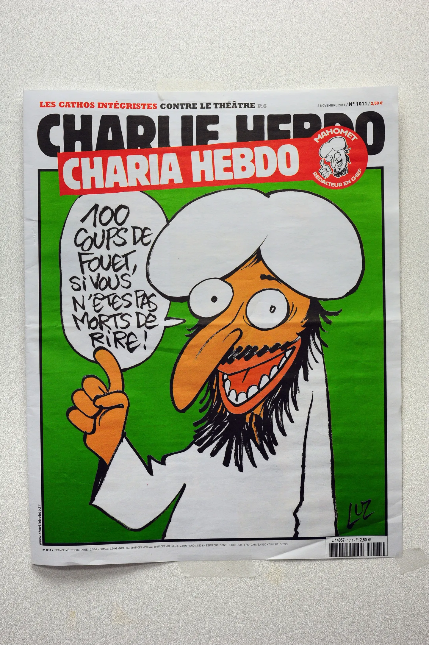 Charlie Hebdo number, mis pilab prohvet Muhamedi