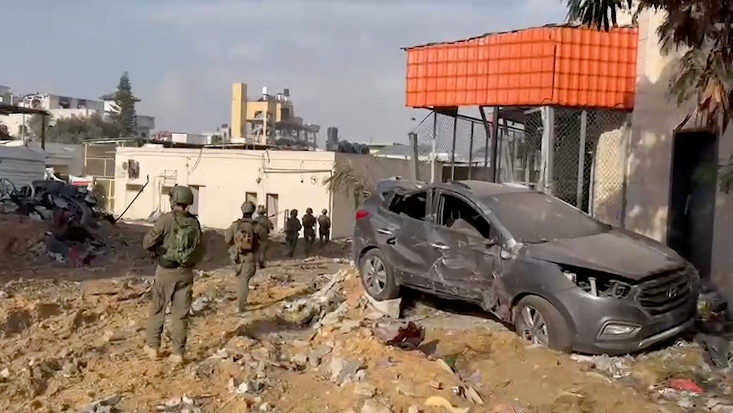 Iisraeli sõdurid eile Gaza sektoris Beit Lahias.