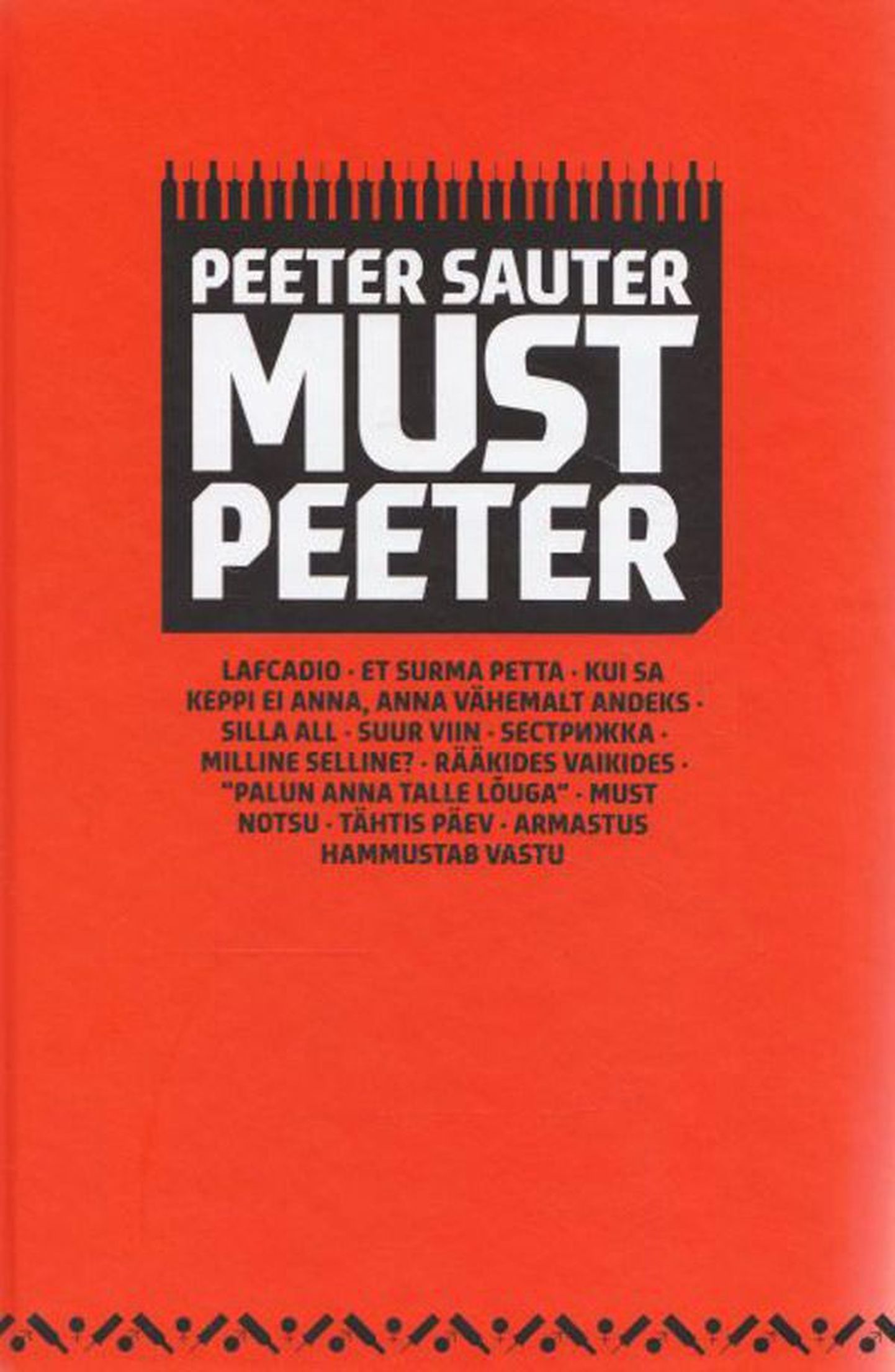 Raamat

Peeter ­Sauter 
«Must ­Peeter»
Kirjastus ­Eesti Keele Sihtasutus, 2011
340 lk