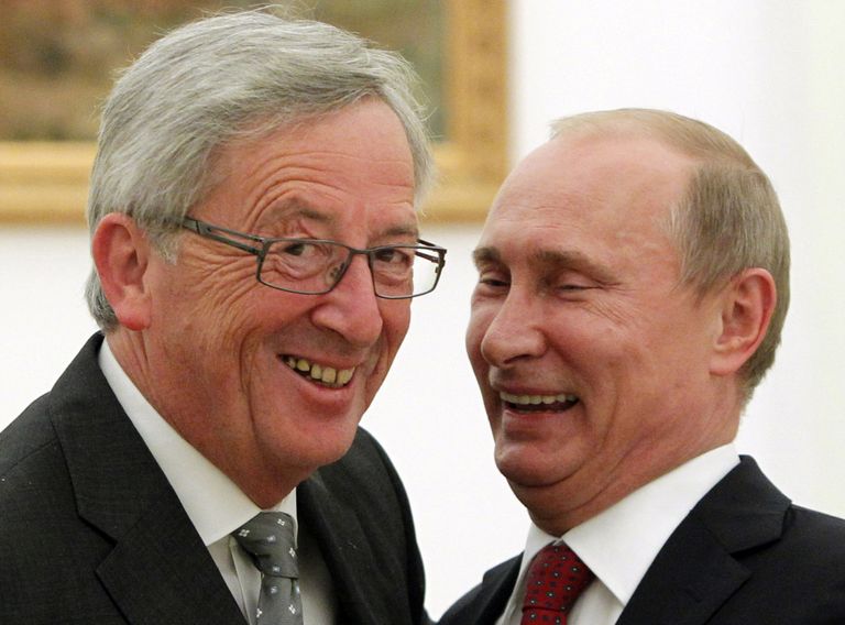 Junkers un Putins 2012.gadā