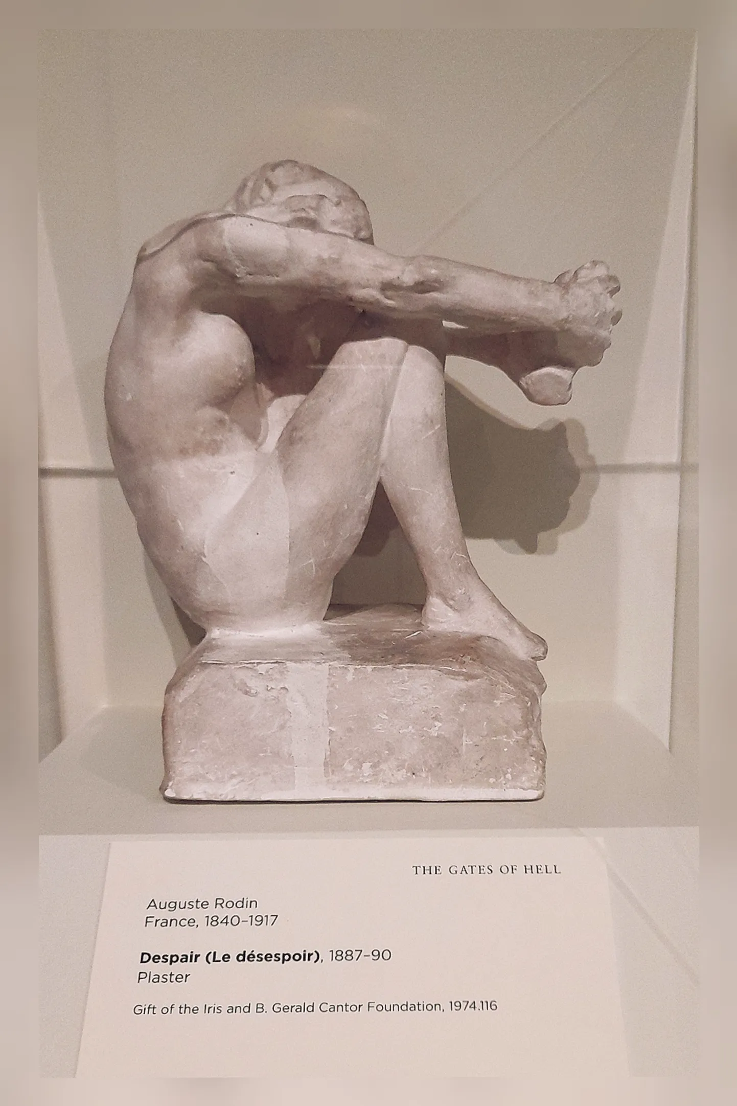 Prantsuse kunstniku Auguste Rodin'i üks kujudest sarjas «Le Désespoir» («Meeleheide»-toim.)