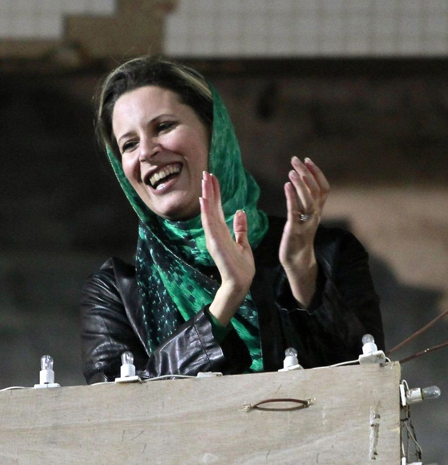 Aisha Gaddafi aprillis Tripolis.