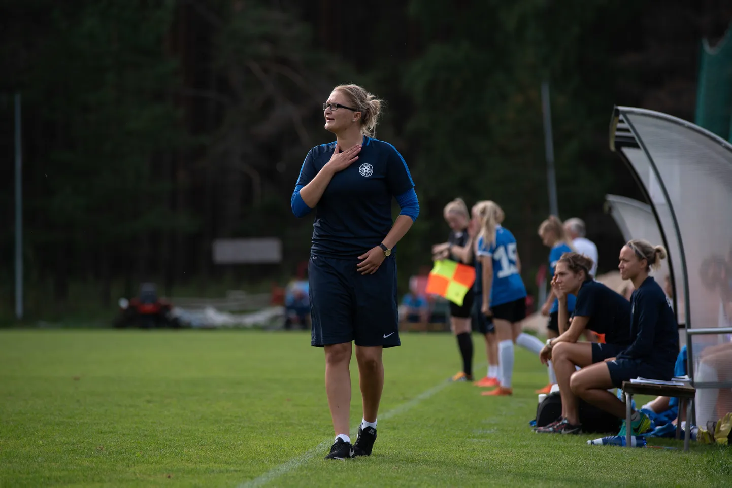 Eesti U17 naiskonna peatreener Aleksandra Ševoldajeva.