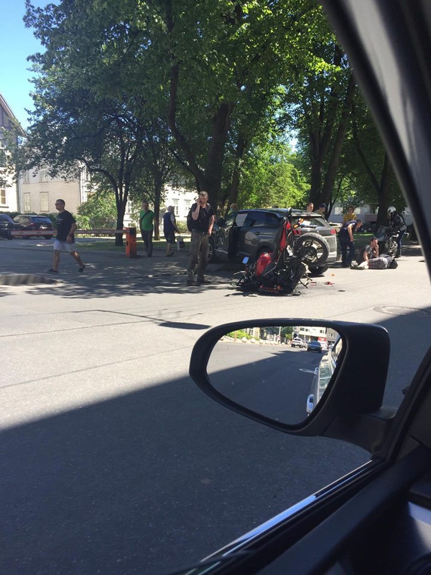 Авария на улице Крейцвальди.