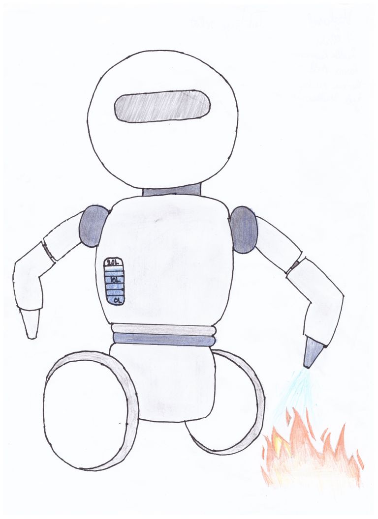Vabakooli 7. klassi õpilaste leiutatud tuletõrjerobot.