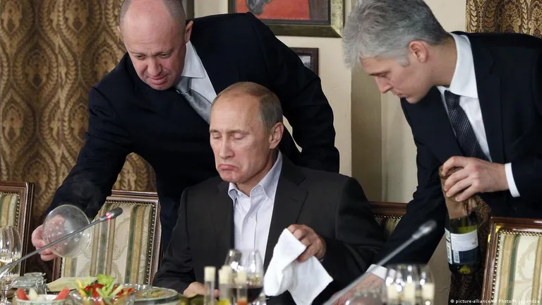 Владимир Путин и Евгений Пригожин