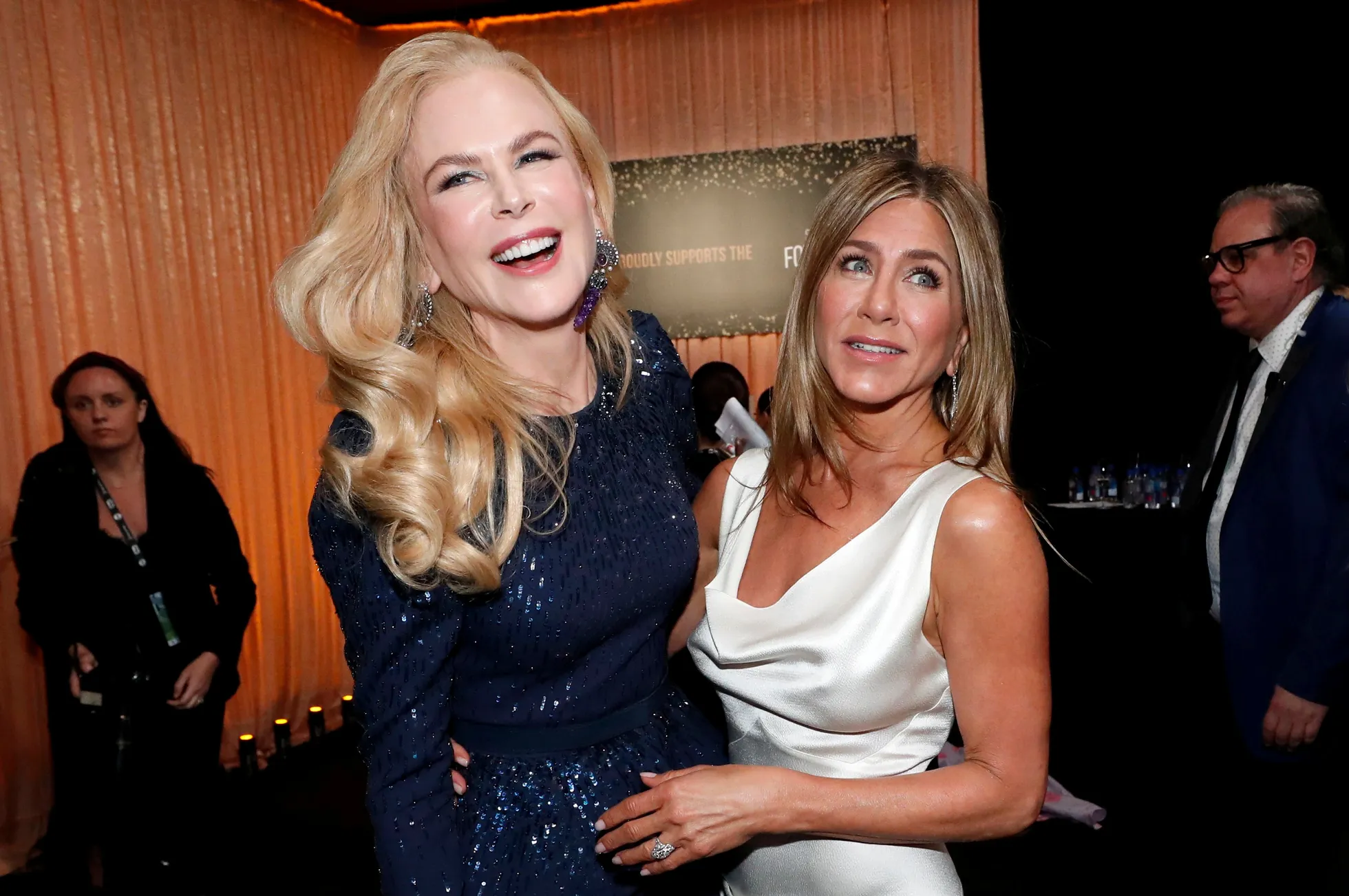 Jennifer Aniston ja Nicole Kidman ekraaninäitlejate gildi auhinnagalal 2020