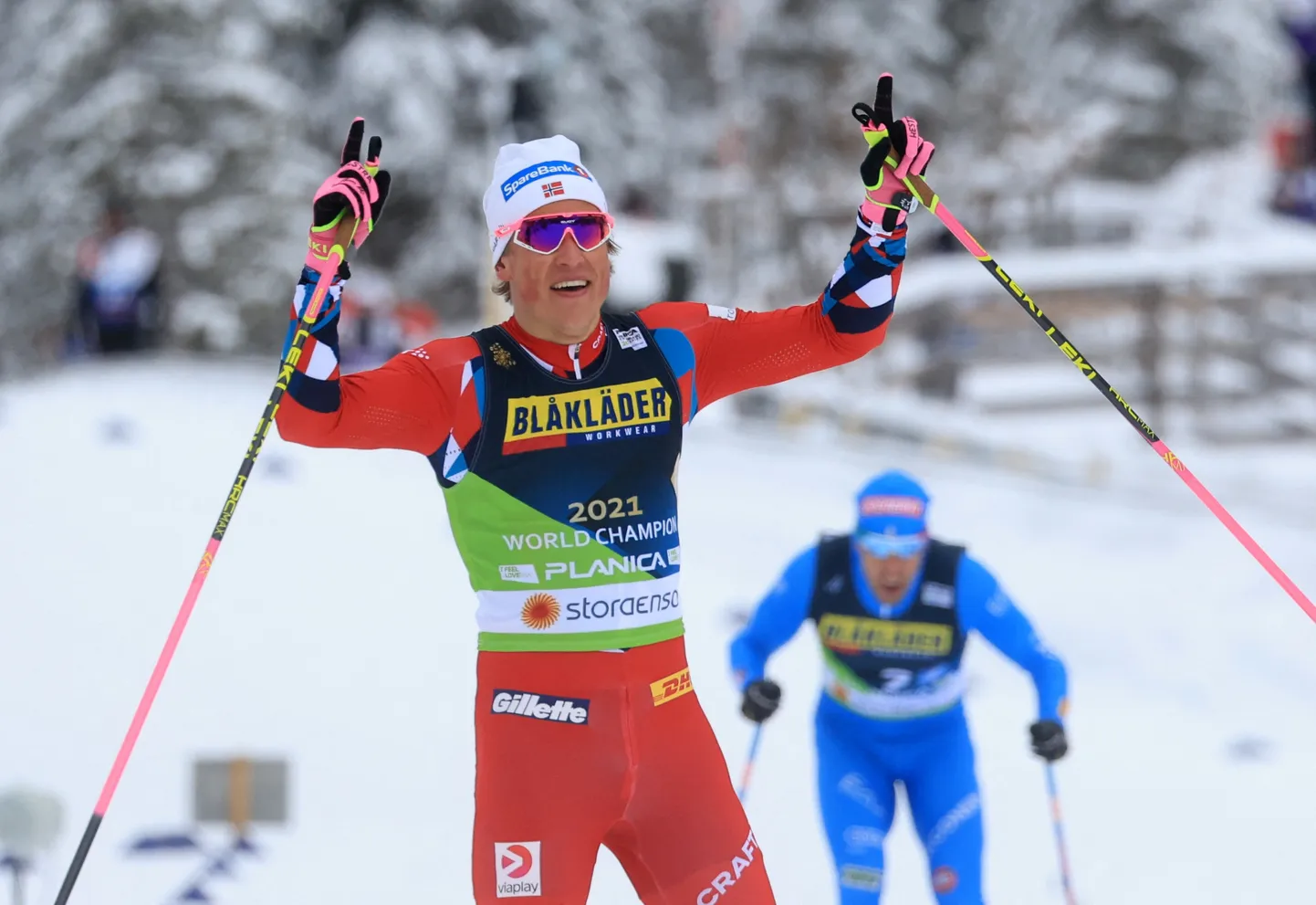 Johannes Høsflot Klæbo võitis Planica sprinditeates karjääri kümnenda MM-medali.
