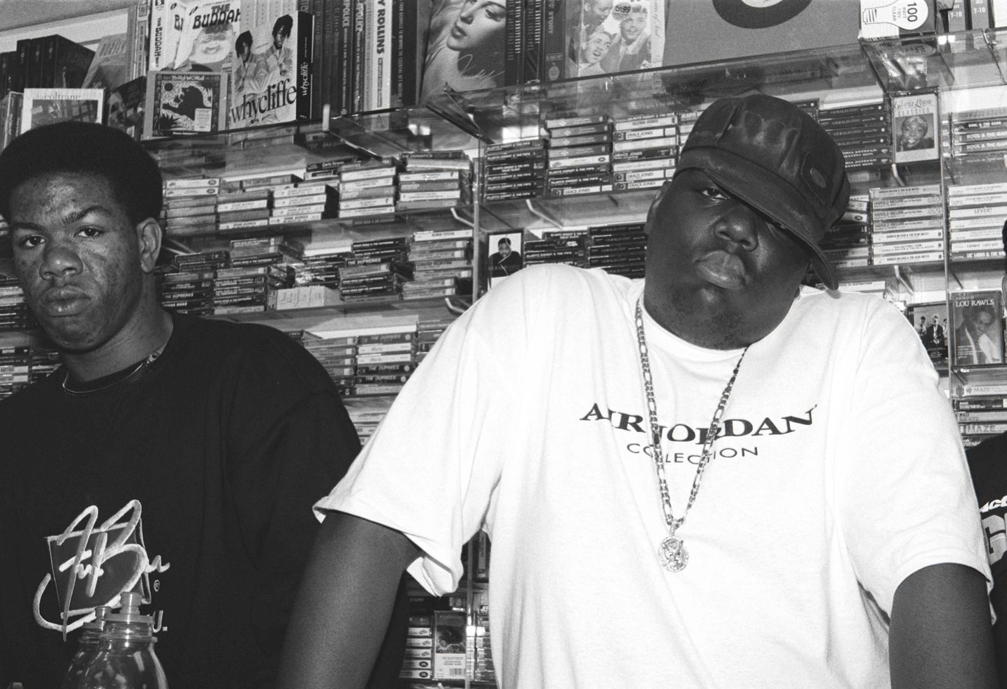 Biggie Smalls ehk Notorious B.I.G. ja räppar Craig Mack Philadelphias, 1994.
