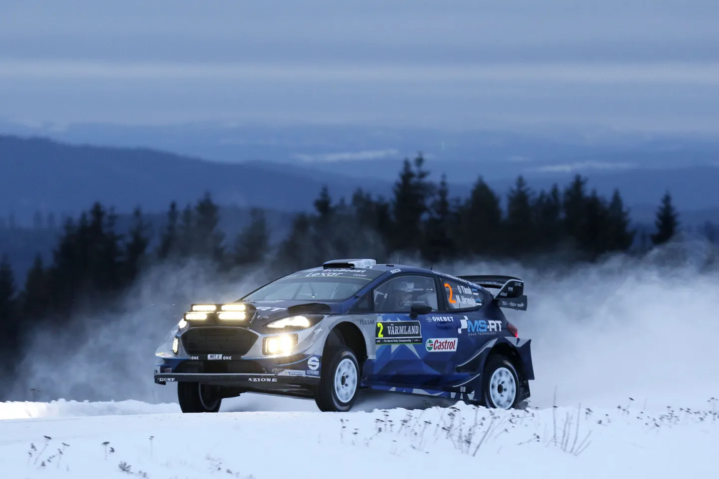Ott Tänak Rootsi rallil.