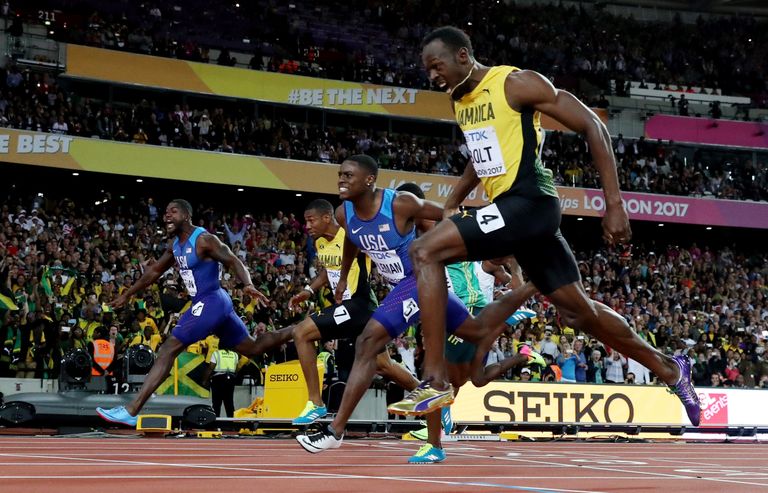 Justin Gatlin alistas Usain Bolti