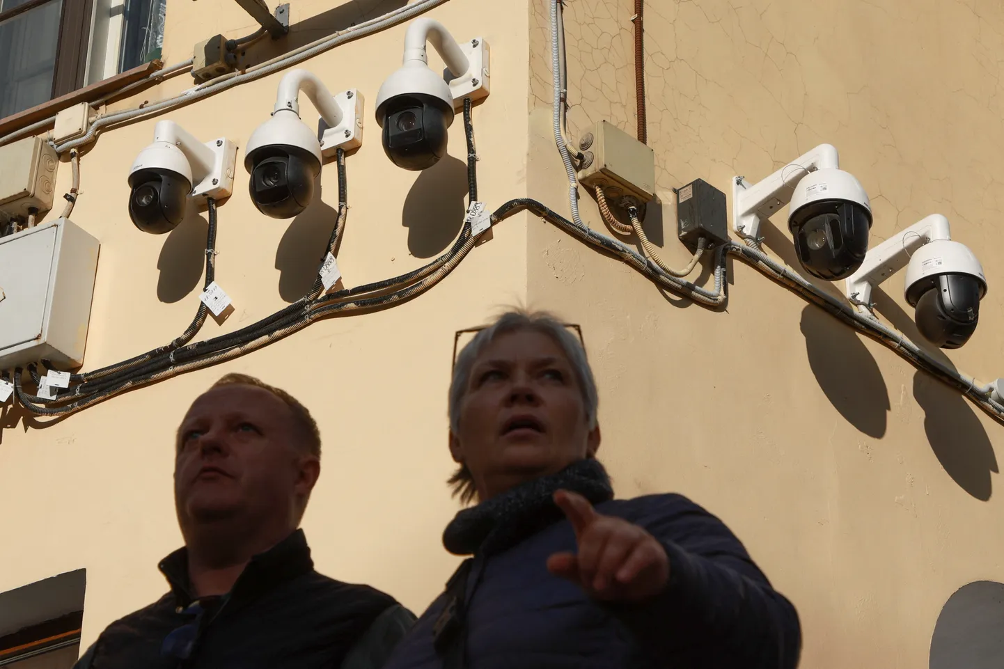 Venemaa elanikke jälgivad turvakaamerad. Foto on illustratiivne.