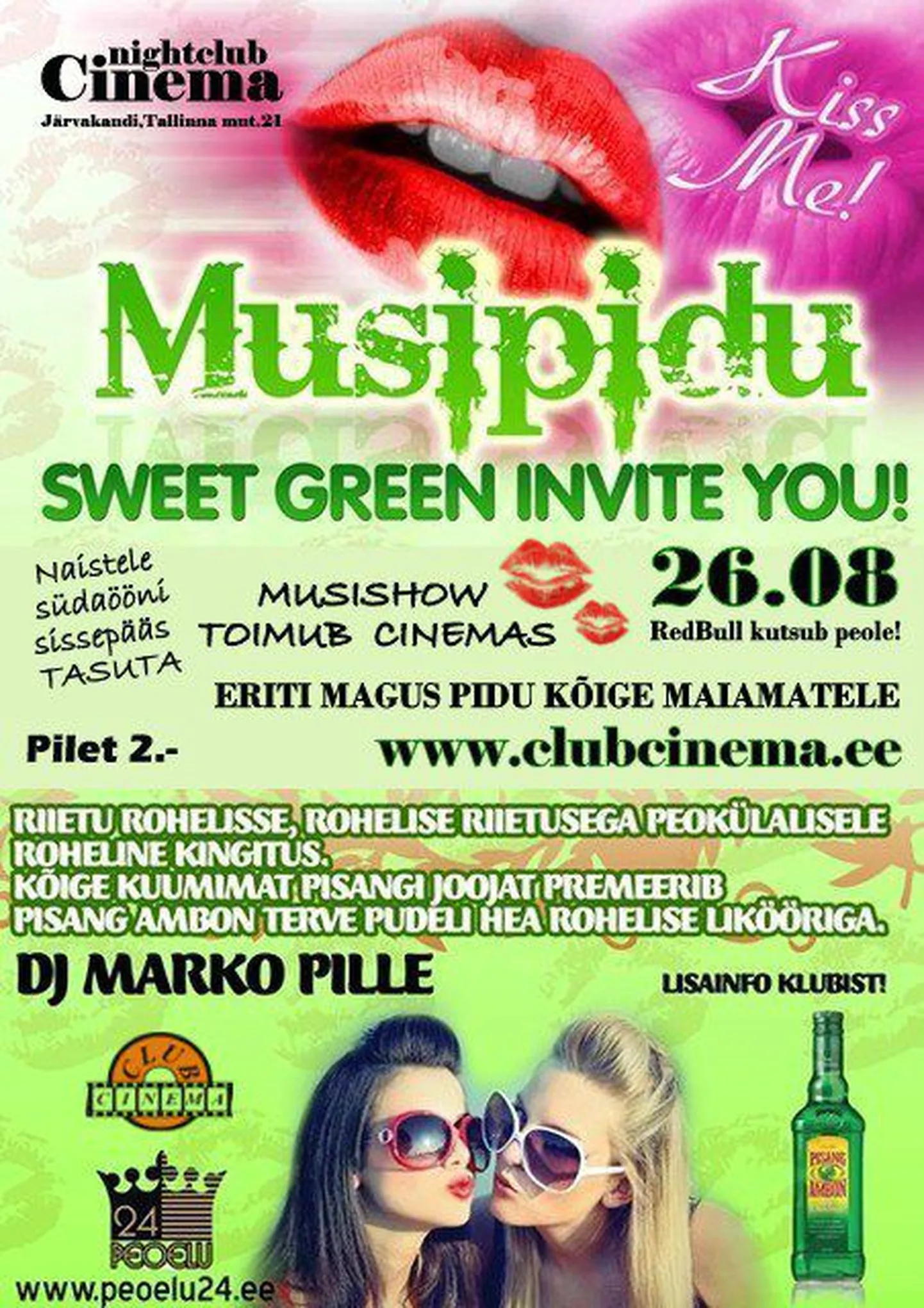 Musipidu reedel Club Cinemas!