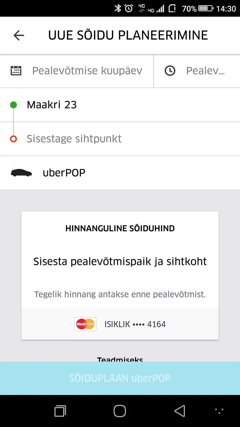 Uberi ettetellimine