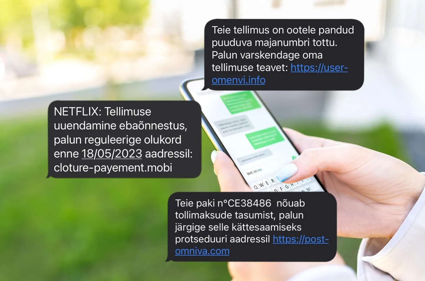 Telefonidele saadetakse mitmesuguseid petuskeeme.