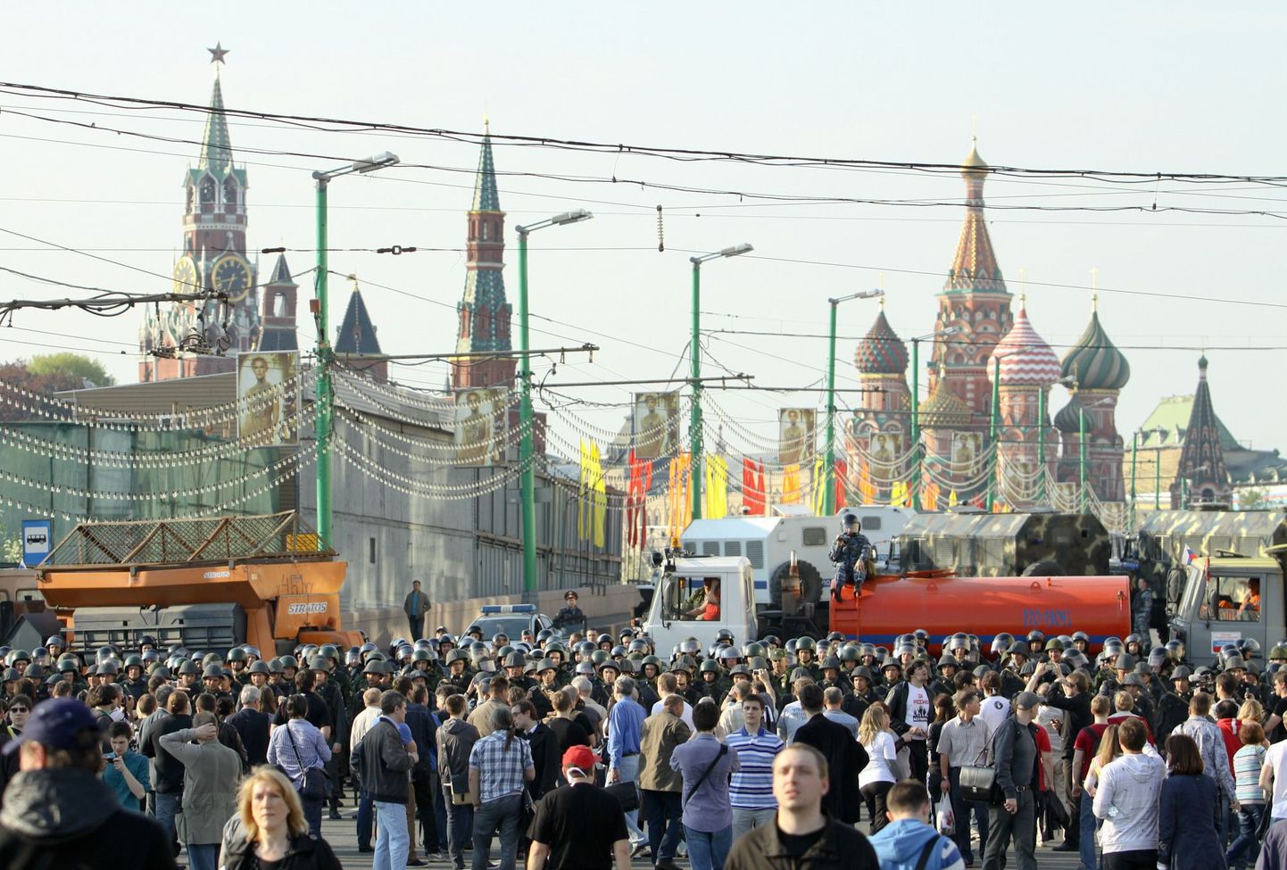 Rahvakogunemine Bolotnaja väljakul 6. mail 2012.