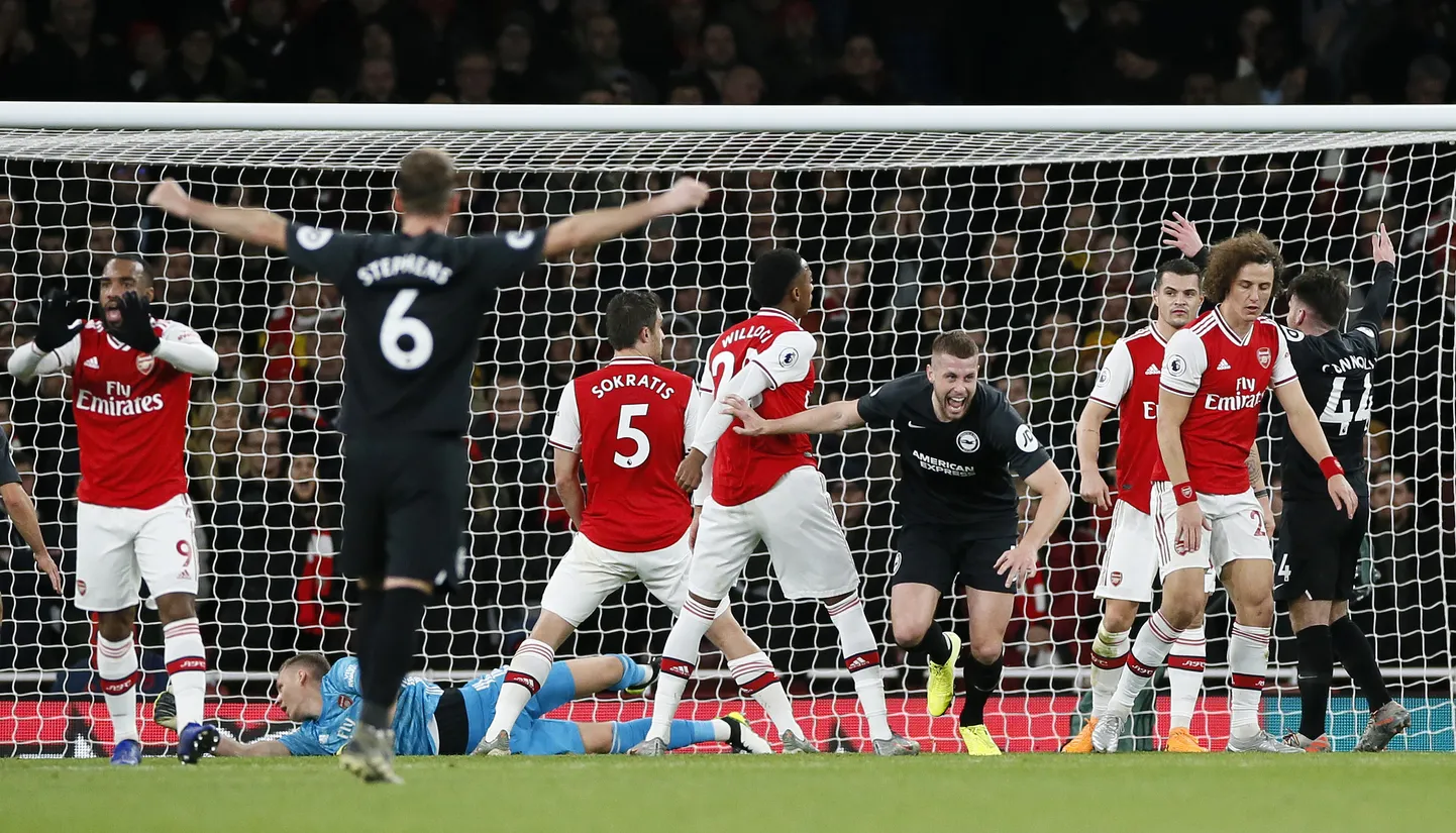 Adam Webster viis Brightoni Arsenali vastu 1:0 juhtima.