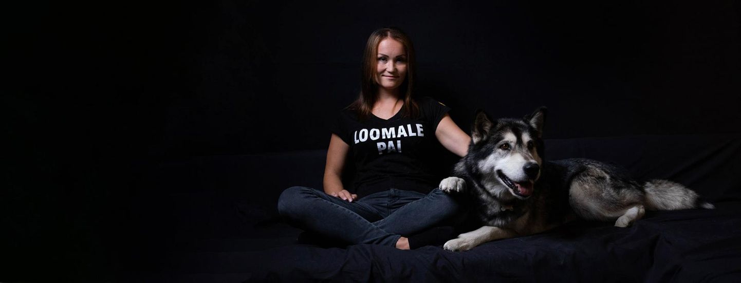 Karolin Tohvi 10-aastane alaska malamuudi preili Helly ei lasknud ennast puudutadagi, enne kui perenaine õppis koerte massööriks.