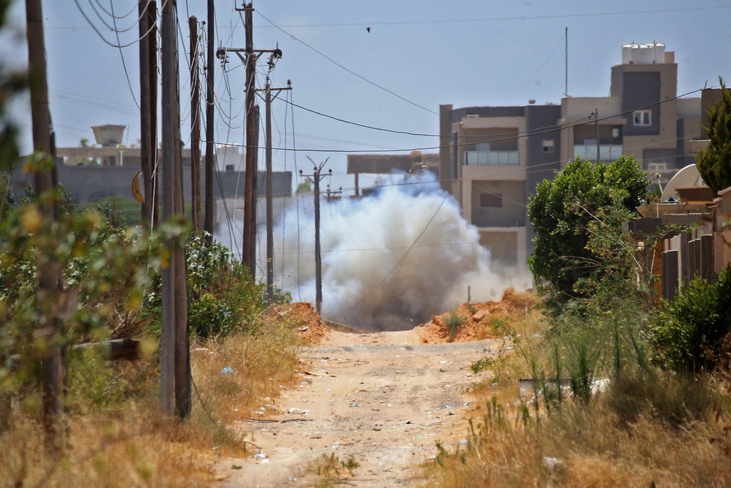 Väidetavalt Vene grupi Wagner paigaldatud maamiini plahvatus Liibüas Tripoli lähedal.