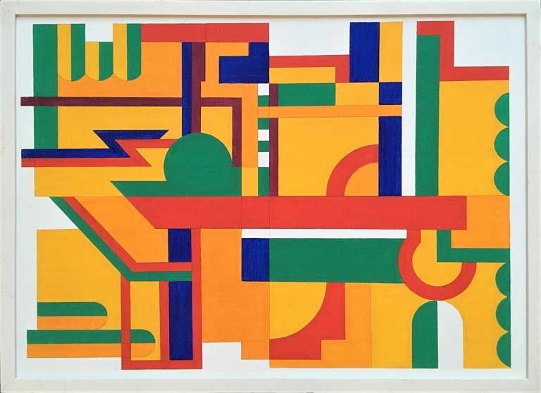 Pēteris Džigurs (1944). "Dziesma demokrātijai", 2009, kartons/eļļa, 65x90 cm. Sākuma cena: 120€